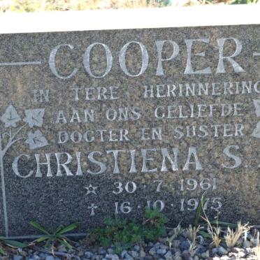 COOPER Christena S.M. 1961-1975