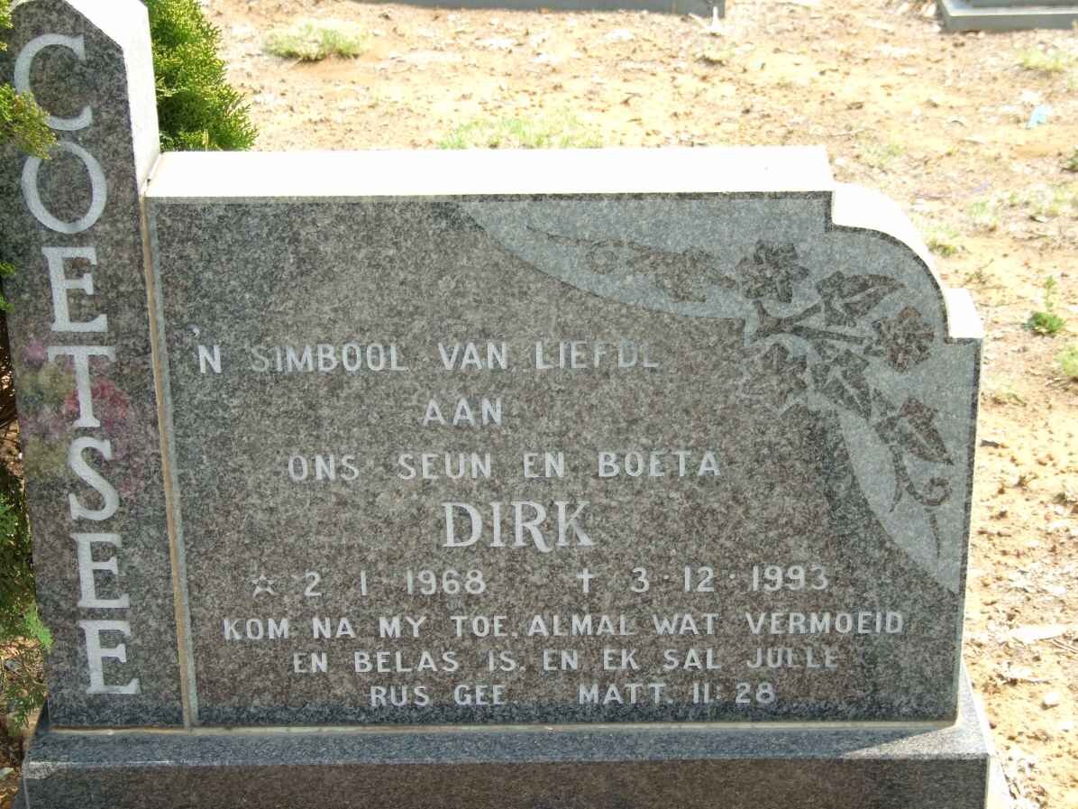 COETSEE Dirk 1968-1993
