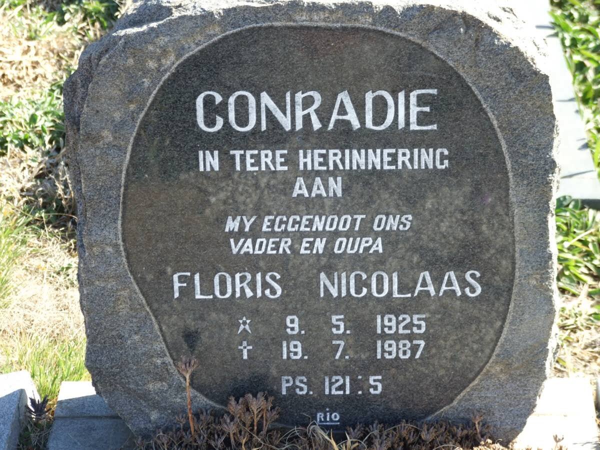 CONRADIE Floris Nicolaas 1925-1987
