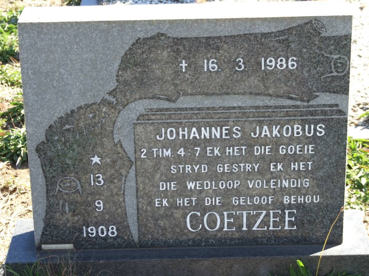COETZEE Johannes Jakobus 1908-1986