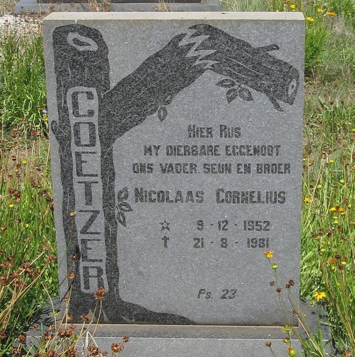 COETZER Nicolaas Cornelius 1952-1981