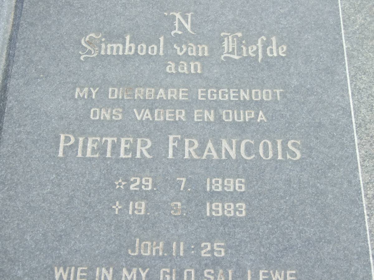 CRONJE Pieter Francois 1896-1983 
