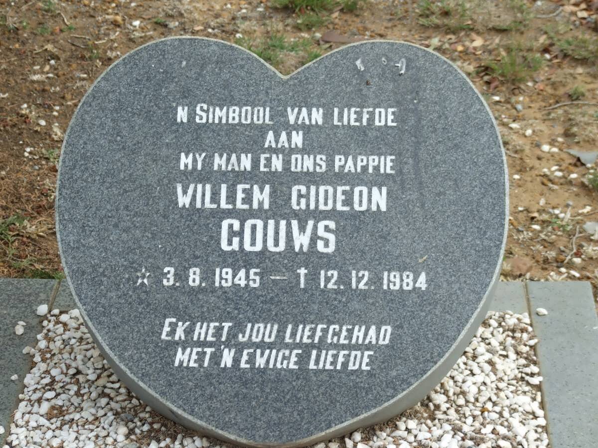 GOUWS Willem Gideon 1945-1984