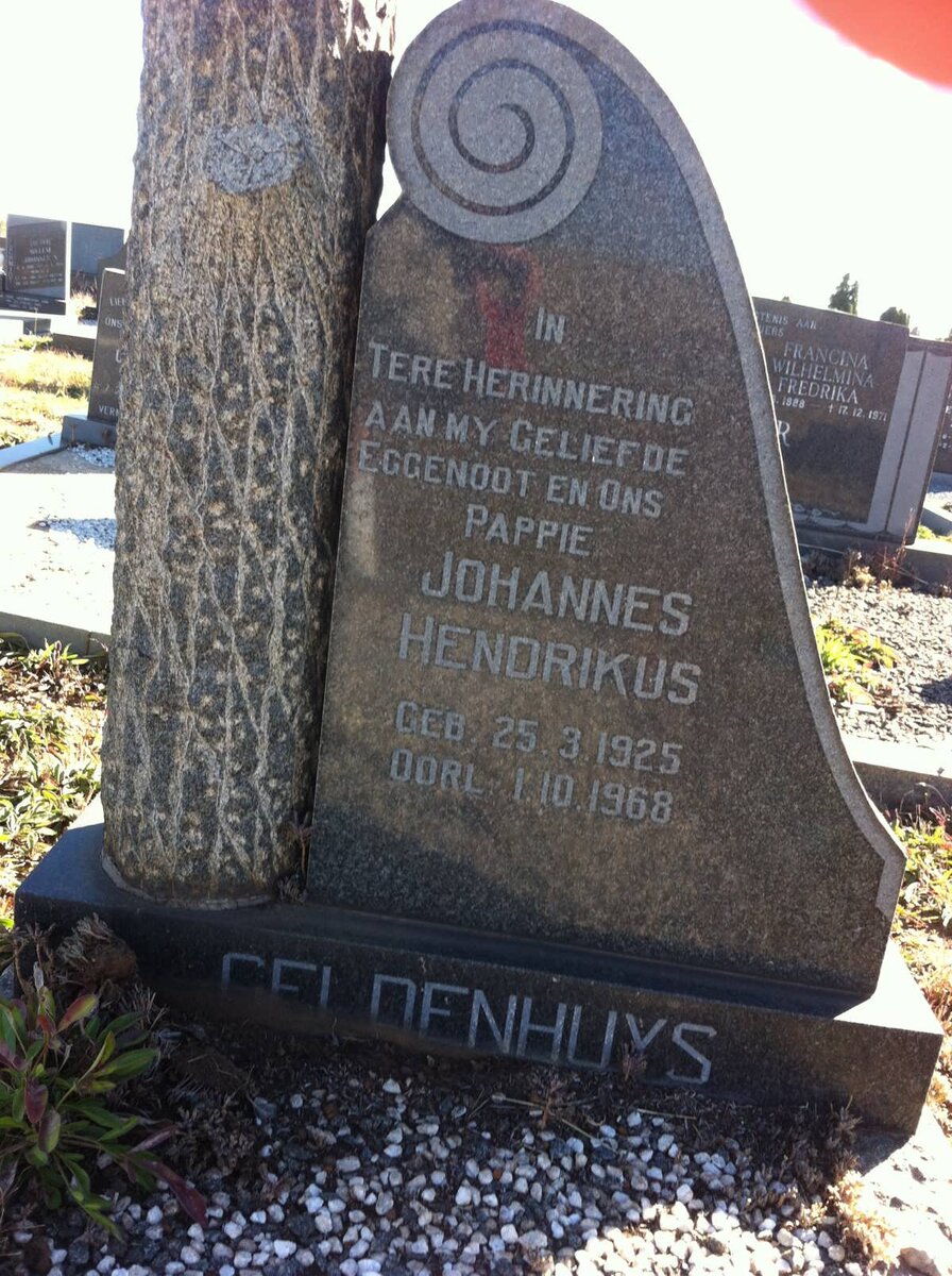 GELDENHUYS Johannes Hendrikus 1925-1968