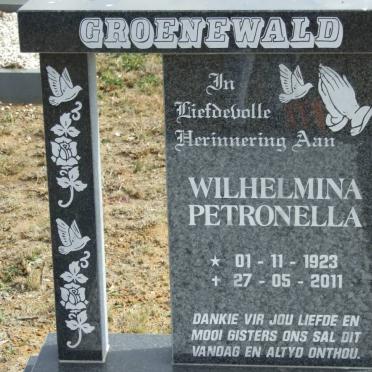GROENEWALD Wilhelmina Petronella 1923-2011