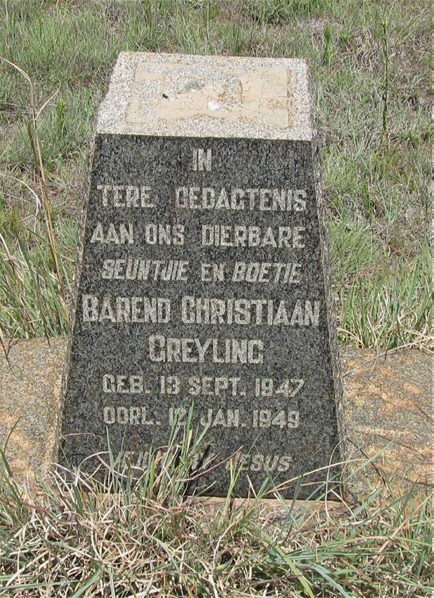 GREYLING Barend Christiaan 1947-1949