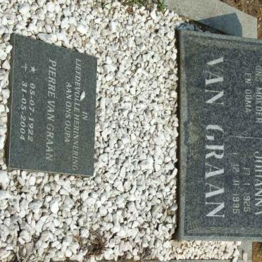 GRAAN Pierre, van 1922-2004 &amp; Catharina Johanna 1925-1995