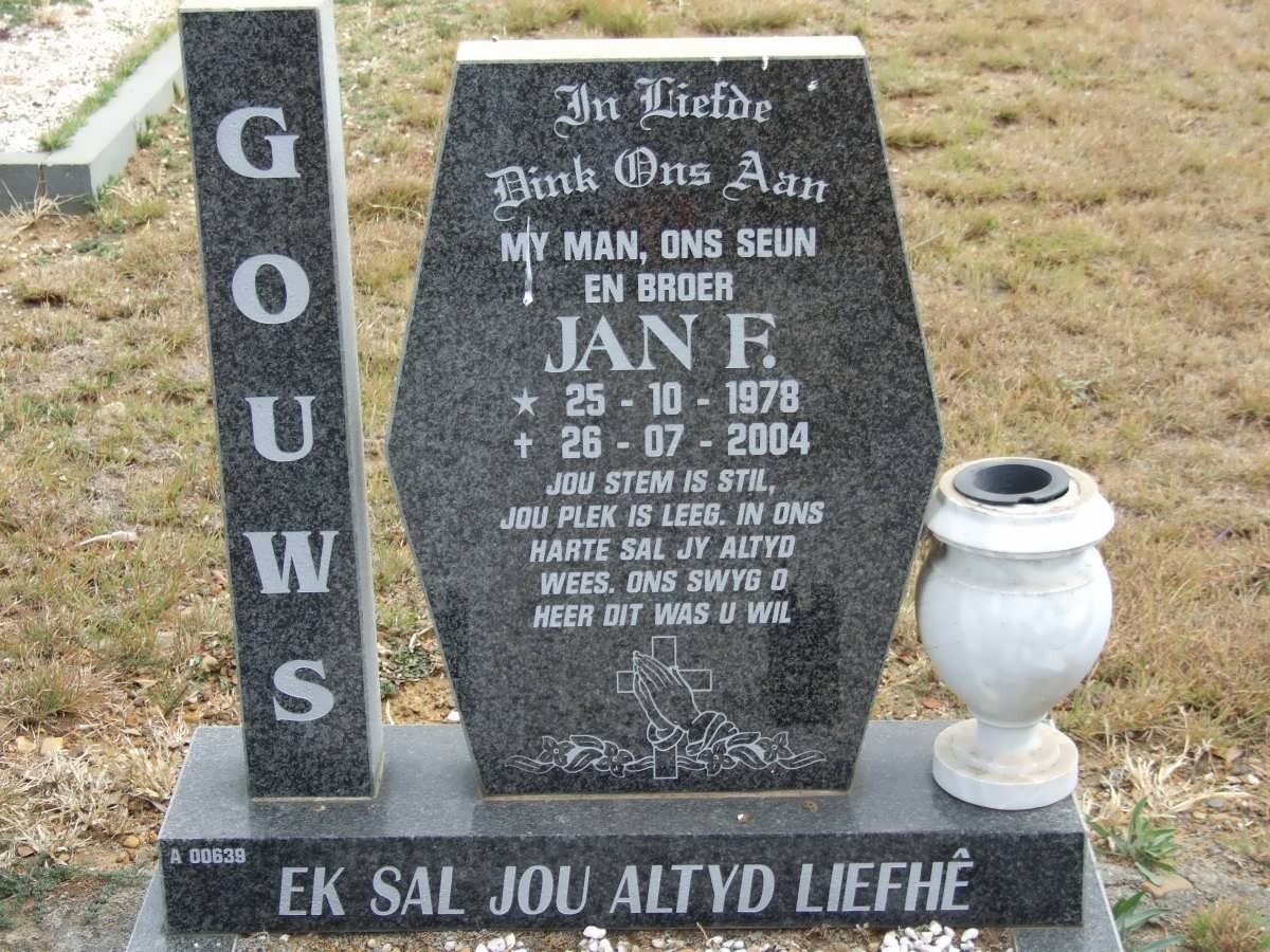 GOUWS Jan F. 1978-2004