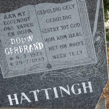HATTINGH Douw Gerbrand 1923-1989