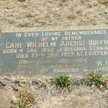 HOFFMANN Carl Wilhelm August 1850-1927