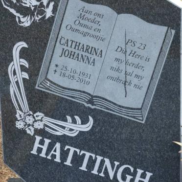 HATTINGH Catharina Johanna 1931-2010