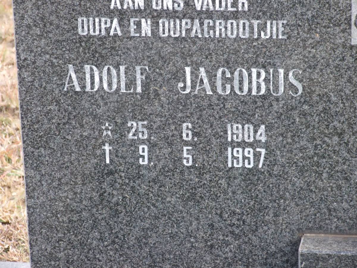 JONKER Adolf Jacobus 1904-1997 