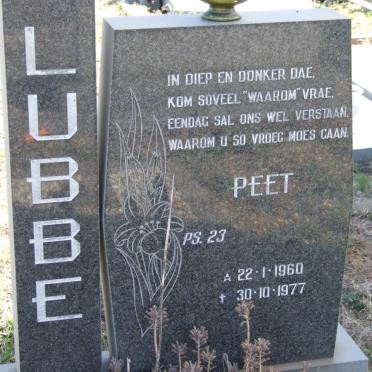 LUBBE Peet 1960-1977