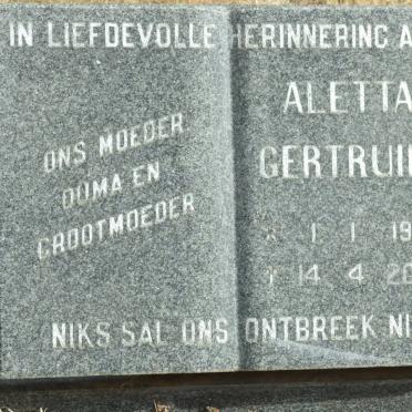 LOOTS Patrick Hendrik 1930-1990 &amp; Aletta Gertruida 1942-2005   