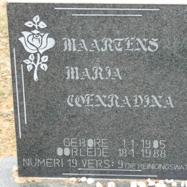 MAARTENS Maria Coenradina 1905-1988
