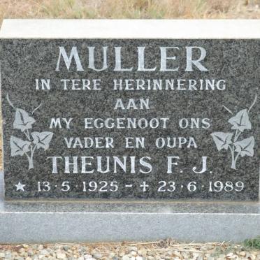 MULLER Theunis F.J. 1925-1989