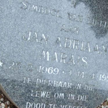 MARAIS Louisa Sofia Gesina 1945-1996 :: MARAIS Jan Adriaan 1969-1995