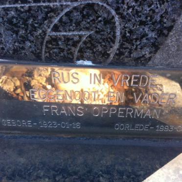 OPPERMAN Frans 1923-1993