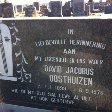 OOSTHUIZEN David Jacobus 1899-1976