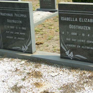 OOSTHUIZEN Marthinus Philippus 1893-1960 &amp; Isabella Elizabeth 1908-1994