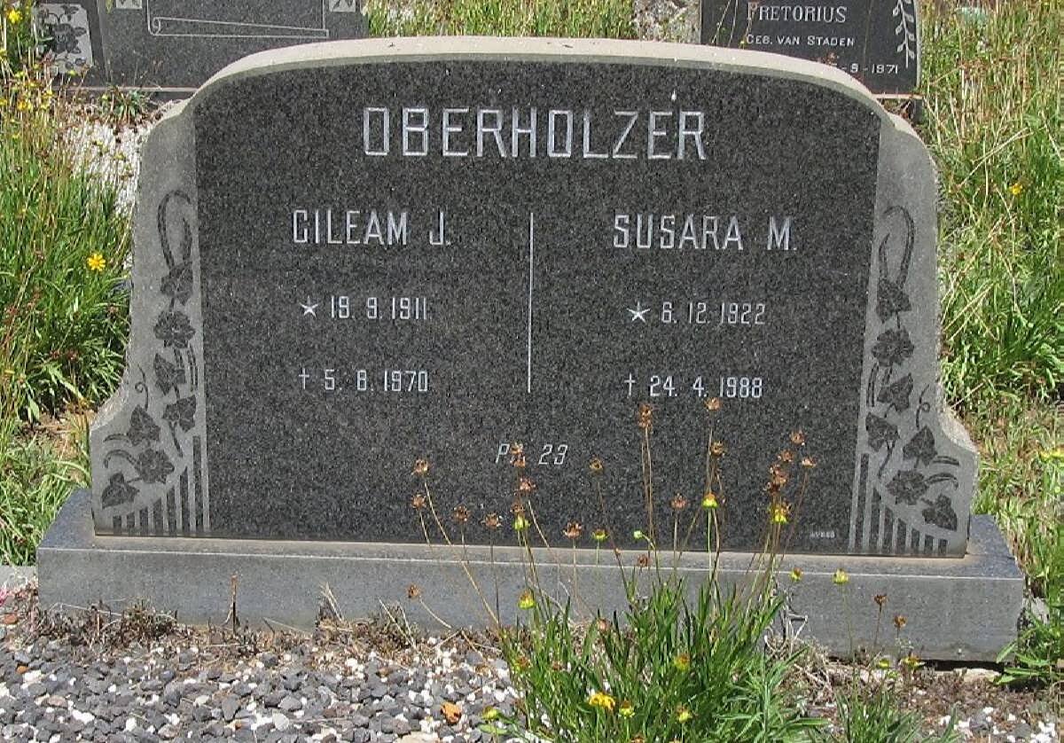 OBERHOLZER Gileam J. 1911-1970 &amp; Susara M. 1922-1988
