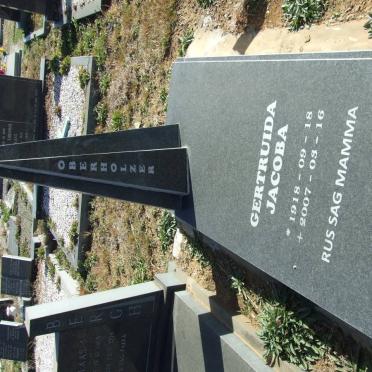 OBERHOLZER Gertruida Jacoba 1918-2007