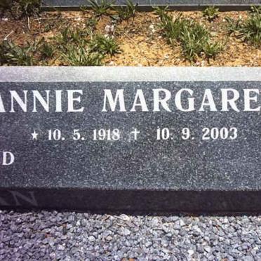 OPPERMAN Daniël Rudolph 1910-1999 &amp; Annie Margaret 1918-2003