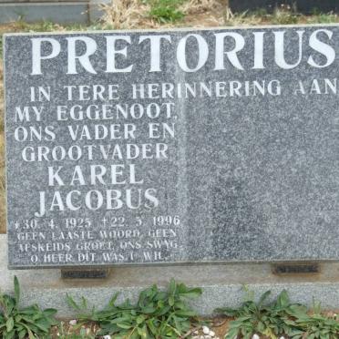 PRETORIUS Karel Jacobus 1925-1996
