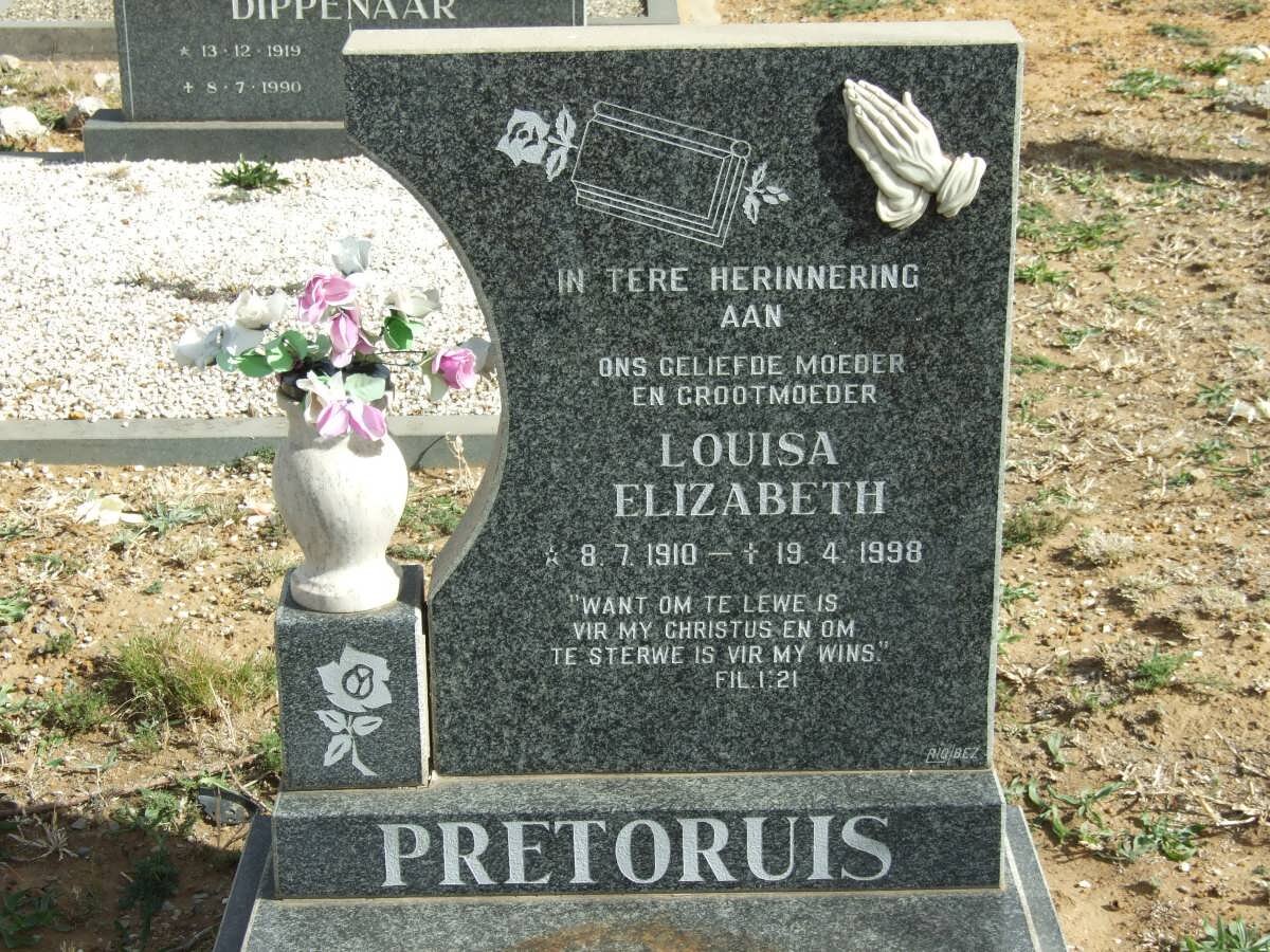 PRETORUIS Louisa Elizabeth 1910-1998