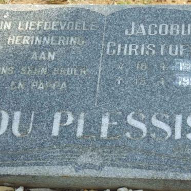 PLESSIS Jacobus Christoffel, du 1952-1993
