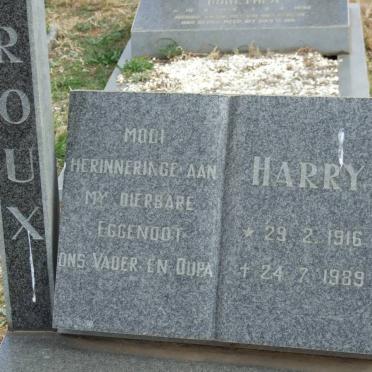 ROUX Harry 1916-1989