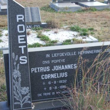 ROETS Petrus Johannes Cornelius 1932-1981