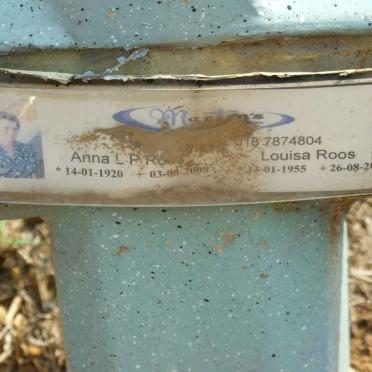 ROOS ? :: ROOS Anna L.P. 1920-2008 :: ROOS Louisa 1955-2003