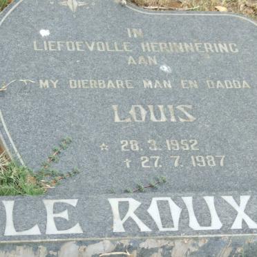 ROUX Louis, Le 1952-1987