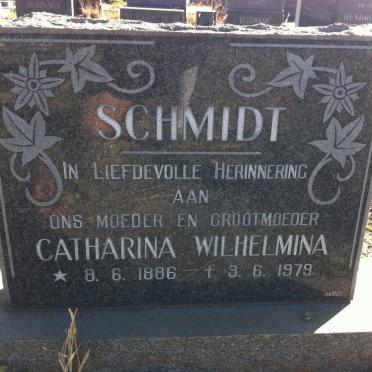SCHMIDT Catharina Wilhelmina 1886-1979