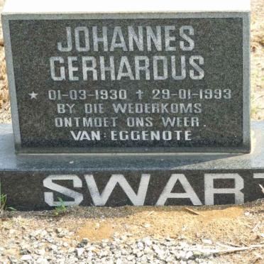 SWART Johannes Gerhardus 1930-1993