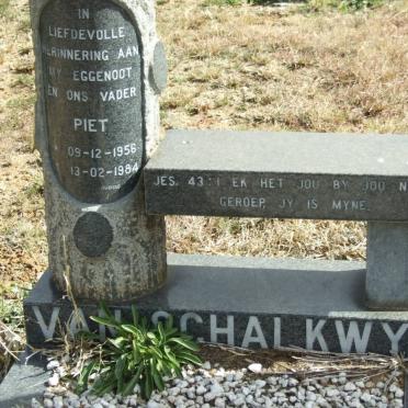 SCHALKWYK Piet, van 1956-1984