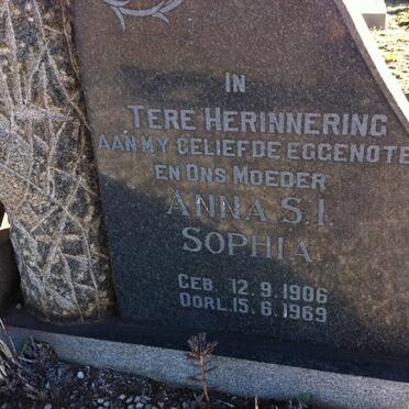 VISSER Anna S.I. Sophia 1906-1969