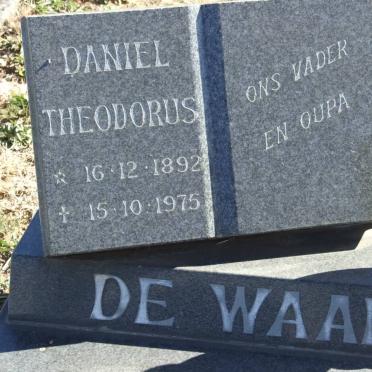 WAAL Daniel Theodorus, de 1892-1975