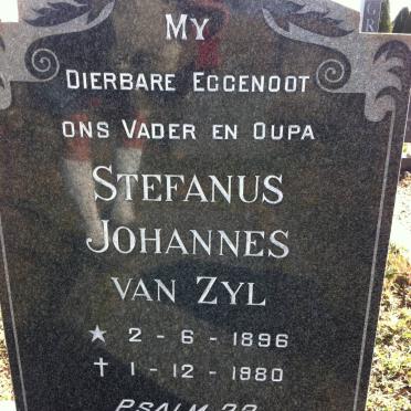 ZYL Stefanus Johannes, van 1896-1980