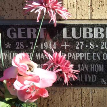 LUBBE Gert 1944-2007