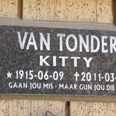 TONDER Kitty, van 1915-2011