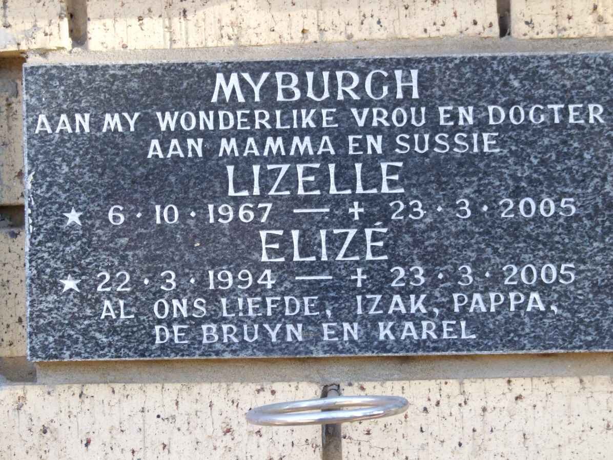 MYBURGH Lizelle 1967-2005 :: MYBURGH Elize 1994-2005