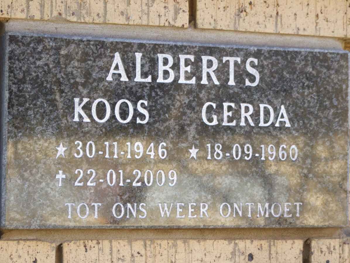 ALBERTS Koos 1946-2009 &amp; Gerda 1960-