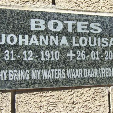 BOTES Johanna Louisa 1910-2008