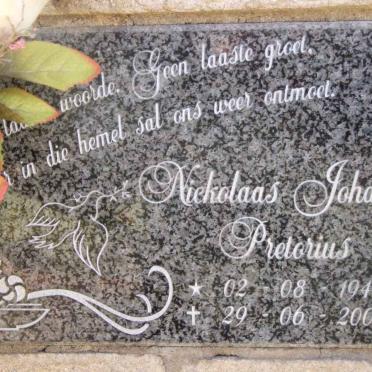 PRETORIUS Nickolaas Johannes 1942-2004