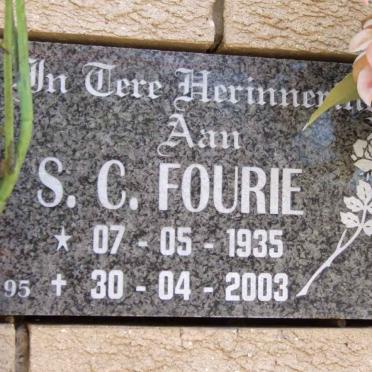 FOURIE S.C. 1935-2003
