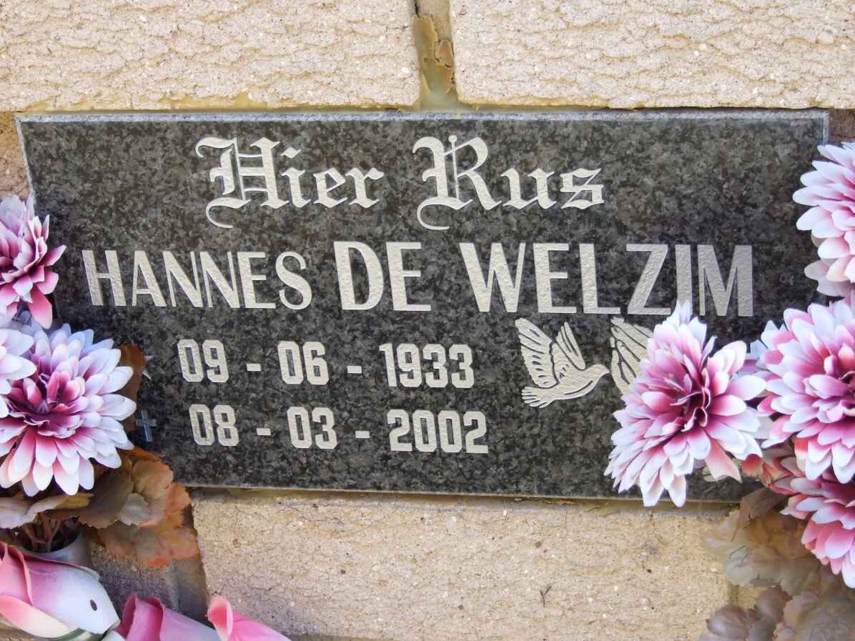 WELZIM Hannes, de 1933-2002
