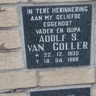 COLLER Adolf S., van 1935-1988
