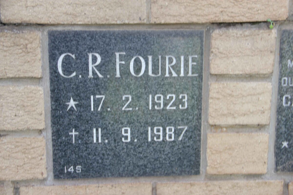 FOURIE C.R. 1923-1987